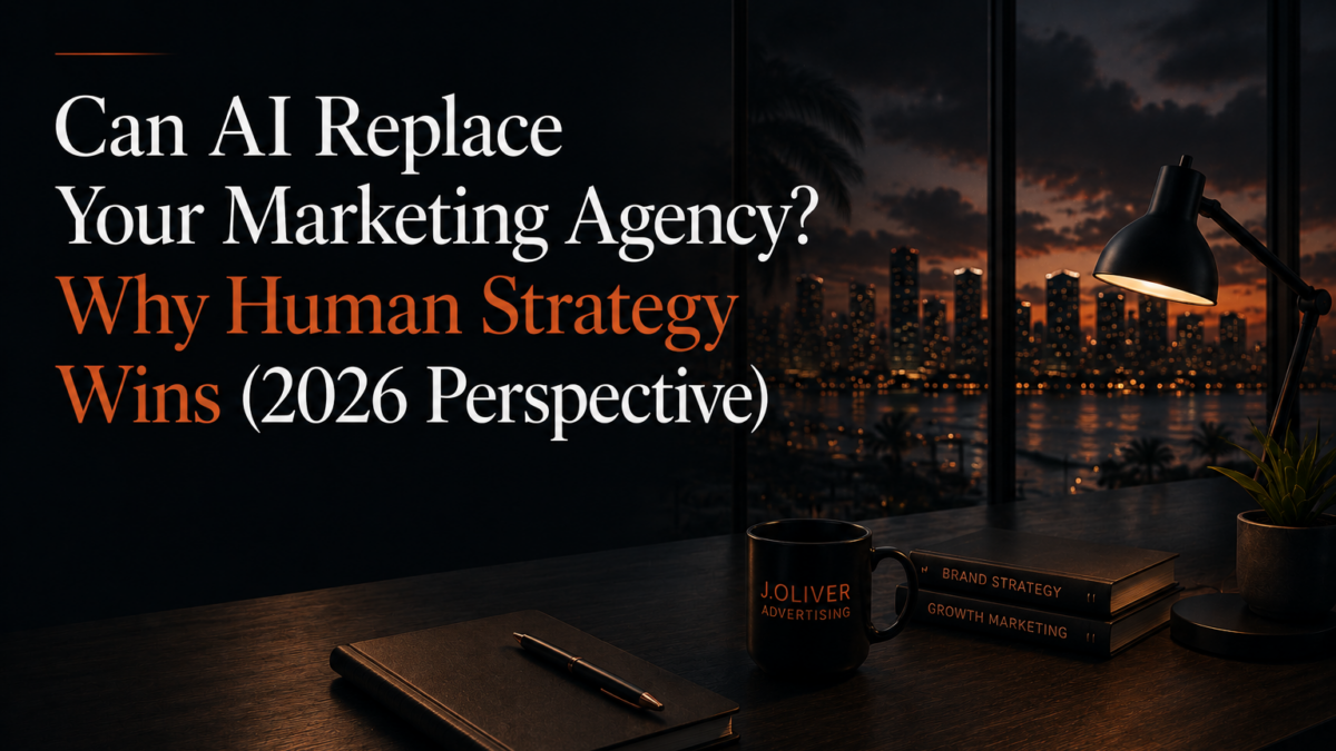 Blog 30 image for J Oliver Advertising titled Can Ai replace your marketing agency